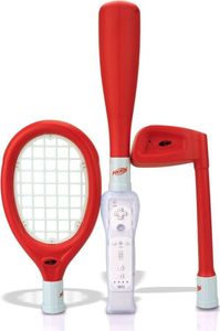 Nerf Sports Pack Plus Red pro Nintendo Wii