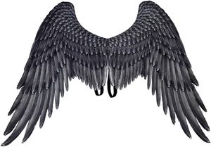 Engel Federflügel,Realistische Federn,Angel, Deko, Weihnachten, Valentinstag, Karneval, Halloween, Kostüm, Theater, Accessoire, Verkleidung,schwarz Engel Federflügel,Realistische Federn,Angel, Deko, Weihnachten, Valentinstag, Karneval, Halloween, Kostüm, Theater, Accessoire, Verkleidung,schwarz