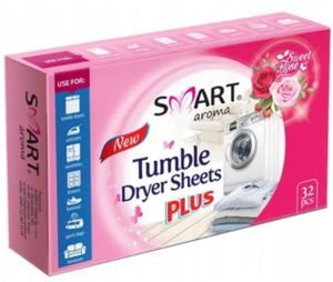 Smart Aroma, Chusteczki zapachowe do suszarek Sweet Rose, 32 sztuki