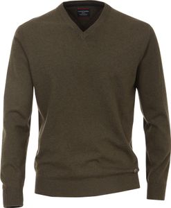 21382 Casa Moda, ,  Herren Pullover, feiner Glattstrick, armeegrün, M
