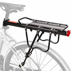 MUNDO Fahrrad Gepäckträger [24"-29"] Max 50 kg - Einstellbare Aluminiumlegierung Mountainbike Gepäckträger mit Reflektor - Fahrradgepäckträger