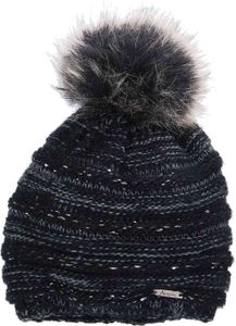 Antonio Strick Mütze mit Bommel schwarz