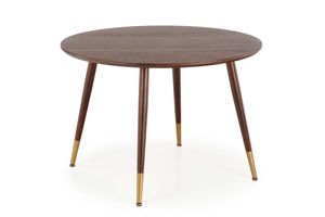 HALMAR Okrúhly jedálenský stôl Domenico - orech / zlatá