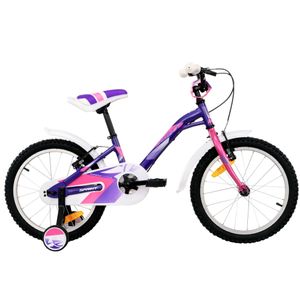 Detský bicykel SPRINT ALICE 18", 1 SP, fialová a ružová, HARDTAIL