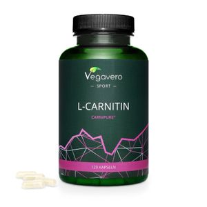 Vegavero L-Carnitin | 120 Kapseln | Carnipure | vegan