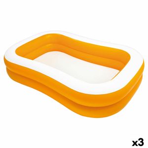 Aufblasbarer Pool Intex Mandarin 229 x 48 x 152 cm Orange 600 L (3 Stück)