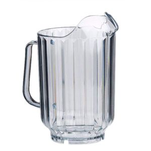 Pitcher Karaffe aus transparentem Polycarbonat mit Ausgusslippe Kapazität: 1,5 Liter ØxH: 13 x 21 cm