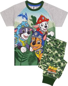 Paw Patrol - "Roar-Some Rescue" Schlafanzug für Jungen NS5768 (104) (Grün/Grau)
