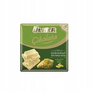 ULKER Weiße Dubai-Schokolade mit Pistazien und Baklava Sobiyet 60g