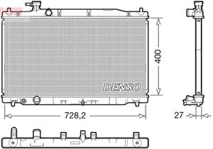 Chłodnica silnika DENSO DRM40050 Chłodnica silnika DENSO DRM40050