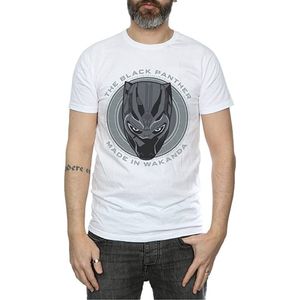 Black Panther - T-Shirt für Herren BI407 (L) (Weiß)
