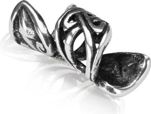 Wikinger Bartperle Ø 7mm Keltischer Knoten 925 Sterling Silber dreadlocks 4375