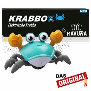 KRABBOX Elektrische Krabbe Krabbelndes Spielzeug elektrisch Musik LED Sensoren