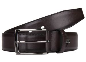 LLOYD Thin Leather Belt W95 Dark Brown - kürzbar
