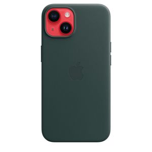 Apple Leder Case iPhone 14            gn  mit MagSafe - waldgrün