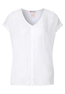 Street One Shirt im Materialmix, white