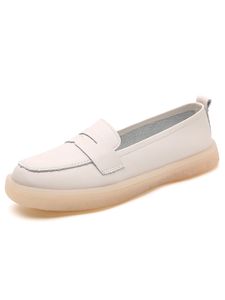 Damen Loafers Anti-Rutsch Freizeitschuhe Atmungsaktives Casual Schuhe Flats Beige,Größe:EU 36.5