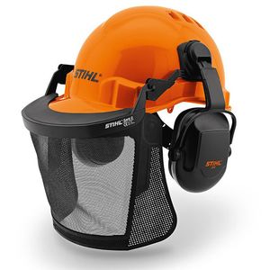 STIHL Helmset FUNCTION Basic Orange mit Nylongitter