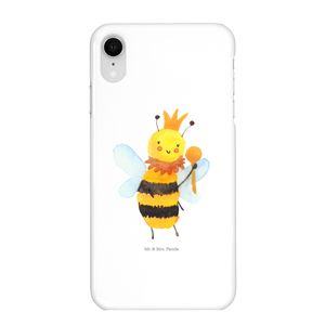 Mr. & Mrs. Panda Iphone XR Handyhülle Biene König - Weiß - Geschenk, Wespe, Hummel, Premium Kunststoff