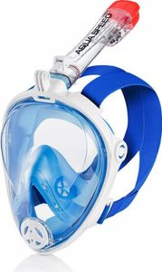 AQUA SPEED Schnorchelmaske Vollgesichtsmaske Taucherbrille Spectra 2.0 L/XL weiß/blau