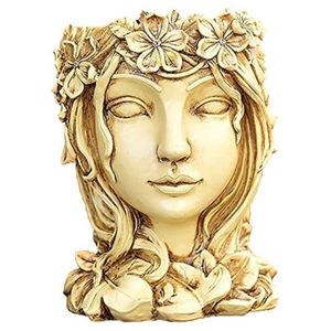 Statue Topf Dekorative Anti-Deform-Harzfigur Skulptur Blume Sukkulenten Vase Für Den Garten