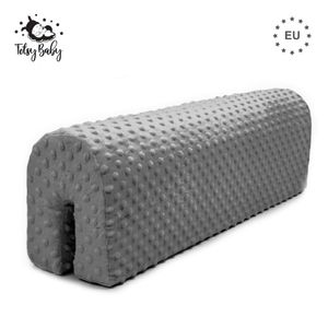 Ochrana okraja lôžka pre detské postele 70 cm - Ochrana pre rám postele Ochrana okraja detskej postieľky Grey Minky