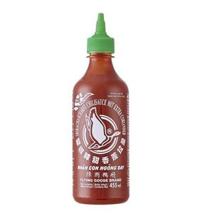 FLYING GOOSE Sriracha 455ml | scharfe Chilisauce mit extra Koriander