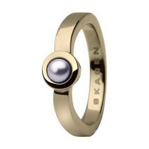 Skagen Damen Ring Gold Perle JRSG004, Ringgröße:49 (15.7) SS5 M30