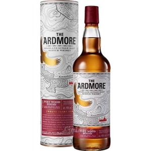 The Ardmore 12 Jahre Port Wood Finish Highland Single Malt Scotch Whisky in Geschenkpackung | 46 % vol | 0,7 l