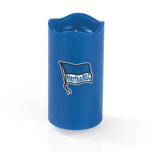 Hertha BSC LED-Echtwachskerze - Mit rotierendem BSC-Wappen - blau