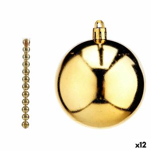 Weihnachtskugeln-Set Gold PVC Ø 7 cm (12 Stück)