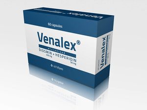 Venalex - Diosmin 450 mg + Hesperidin 50 mg 60 Kapseln für 30 Tage