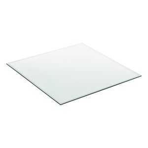 [neu.haus] Glasplatte 80x80cm Eckig Glasscheibe Tischplatte ESG Glas Kaminplatte Kaminglas DIY Tisch