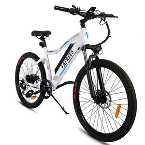 FAFREES F100 26 Zoll Elektrofahrrad 250W 48V/11,6Ah Elektro Mountainbike MTB City E-Bike mit LCD Meter -Weiß