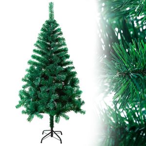 UISEBRT Künstlicher Weihnachtsbaum 180cm Tannenbaum Christbaum Kunstbaum Dekobaum mit Baumständer Weihnachtsdeko Grün PVC