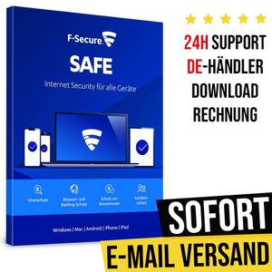 F-Secure Safe 2021 | 5 Geräte | 2 Jahre | Sofortdownload