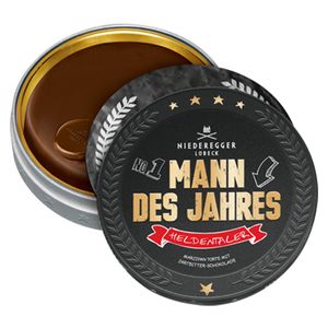 Niederegger Marzipantaler "Mann des Jahres" 185g