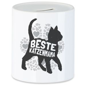 Beste Katzenmama Spardose Katzen-Mama Geschenk Katzenliebhaber Katzenbesitzer Katzen Kätzchen