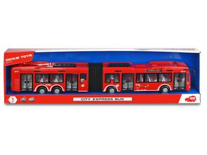 Dickie Toys - City Express Gelenkbus - Stadt Bus - 46 cm Spielzeugauto rot