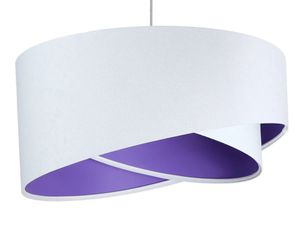 Lampa wisząca GEMSTONE WHITE biała/ciemnofioletowa