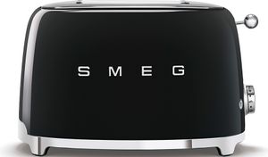 SMEG TSF01BLEU 2-Schlitz-Toaster Schwarz 50`s Style