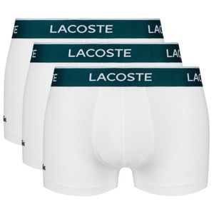 Lacoste 3-Pack Boxer Briefs 5H3389-001, Herren, Boxer-Shorts, Weiß, Größe: L