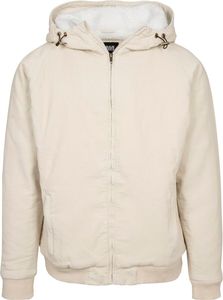 Urban Classics - Šerpa bunda s kapucňou hell beige sand - L