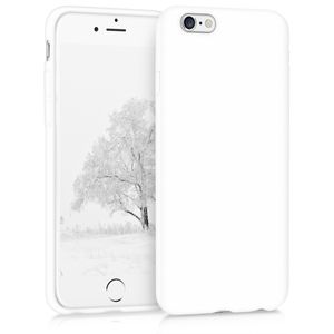 kwmobile Hülle kompatibel mit Apple iPhone 6 / 6S - Hülle Silikon - Soft Handyhülle - Handy Case in Weiß matt