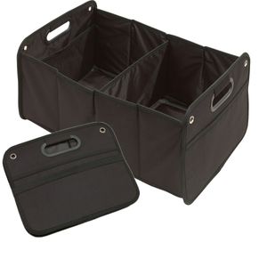 Auto Faltbox Kofferraumtasche Einkaufstasche Kofferraum-Organizer Autotasche Aufbewahrung schwarz