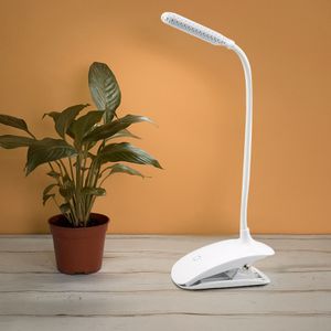 INF Buchlampe - LED Clip-on Lampe zum Lesen & Lernen Weiß