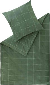 ESPRIT pościel flanelowa CHECK zielona 200 x 200 cm