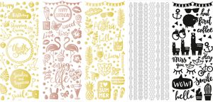 folia Relief-Sticker "GANZJAHR" Blattformat: 100 x 240 mm 10 Blatt