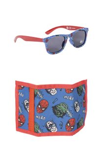 Sonnenbrille Kinder und Portemonnaie für Jungen Avengers Hulk Spiderman Captain America
