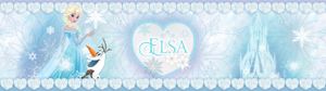 Disney selbstklebende Tapetenbordüre Die Eiskönigin Elsa Hellblau - 600016 - 14 x 500 cm